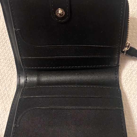 Kate Spade Polka Dots Black/White Full Zip and Snap Closure - Picture 3 of 5